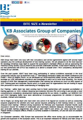 September 2013 Newsleter Issue #18